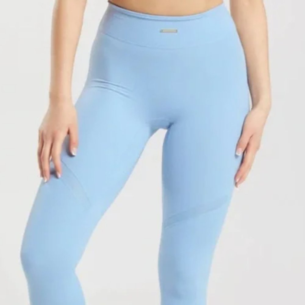 Whitney Simmons X Gymshark V3 Goal Blue Mesh Panel Le… Gem